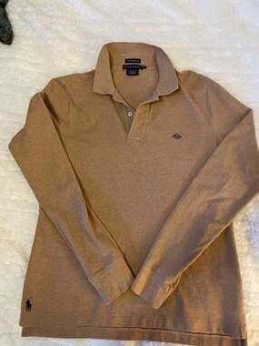 Ralph Lauren 'The Skinny Polo' Women's Size L Long Sleeve Cotton